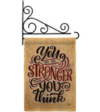 Stronger Then You Think - Expression Inspirational Vertical Impressions Decorative Flags HG192524 Made In USA