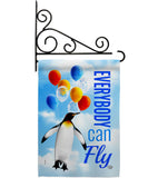 Everybody Can Fly - Expression Inspirational Vertical Impressions Decorative Flags HG192613 Made In USA