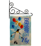 Everybody Can Fly - Expression Inspirational Vertical Impressions Decorative Flags HG192613 Made In USA