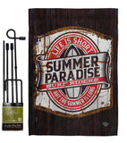 Summer Paradise - Expression Inspirational Vertical Impressions Decorative Flags HG192643 Made In USA