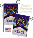 Pray For Peace - Faith Religious Inspirational Vertical Impressions Decorative Flags HG120057 Made In USA