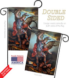 St. Michael Vanquishing Satan - Faith Religious Inspirational Vertical Impressions Decorative Flags HG190080 Made In USA