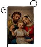 Holy Family - Faith Religious Inspirational Vertical Impressions Decorative Flags HG190085 Made In USA