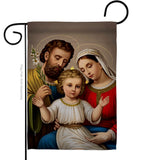 Holy Family - Faith Religious Inspirational Vertical Impressions Decorative Flags HG190085 Made In USA