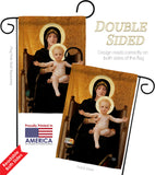 Virgin and Child - Faith Religious Inspirational Vertical Impressions Decorative Flags HG190086 Made In USA