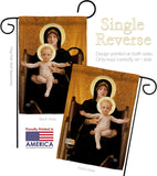 Virgin and Child - Faith Religious Inspirational Vertical Impressions Decorative Flags HG190086 Made In USA