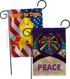 Pray For Peace - Faith Religious Inspirational Vertical Impressions Decorative Flags HG120057 Made In USA