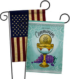 First Communion - Faith Religious Inspirational Vertical Impressions Decorative Flags HG130342 Made In USA