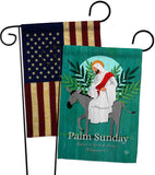 Rejoice Palm Sunday - Faith Religious Inspirational Vertical Impressions Decorative Flags HG190067 Made In USA