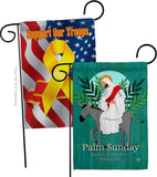 Rejoice Palm Sunday - Faith Religious Inspirational Vertical Impressions Decorative Flags HG190067 Made In USA