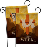 The Holy Week - Faith Religious Inspirational Vertical Impressions Decorative Flags HG190077 Made In USA