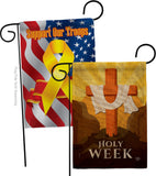 The Holy Week - Faith Religious Inspirational Vertical Impressions Decorative Flags HG190077 Made In USA