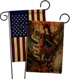 Archangel - Faith Religious Inspirational Vertical Impressions Decorative Flags HG190078 Made In USA