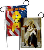 Madonna with Child And John the Baptist - Faith Religious Inspirational Vertical Impressions Decorative Flags HG190079 Made In USA