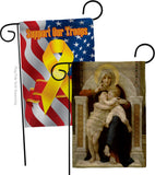 Madonna with Child And John the Baptist - Faith Religious Inspirational Vertical Impressions Decorative Flags HG190079 Made In USA