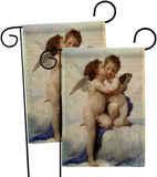 The First Kiss - Faith Religious Inspirational Vertical Impressions Decorative Flags HG190082 Made In USA