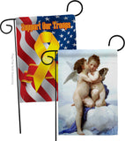 The First Kiss - Faith Religious Inspirational Vertical Impressions Decorative Flags HG190082 Made In USA