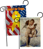 The First Kiss - Faith Religious Inspirational Vertical Impressions Decorative Flags HG190082 Made In USA