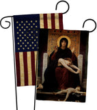 The Virgin of Consolation - Faith Religious Inspirational Vertical Impressions Decorative Flags HG190083 Made In USA