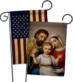 Holy Family - Faith Religious Inspirational Vertical Impressions Decorative Flags HG190085 Made In USA