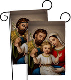 Holy Family - Faith Religious Inspirational Vertical Impressions Decorative Flags HG190085 Made In USA