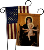 Virgin and Child - Faith Religious Inspirational Vertical Impressions Decorative Flags HG190086 Made In USA
