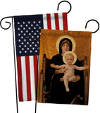 Virgin and Child - Faith Religious Inspirational Vertical Impressions Decorative Flags HG190086 Made In USA