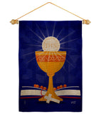 Jesus Our Saviour - Faith Religious Inspirational Vertical Impressions Decorative Flags HG130345 Made In USA
