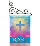 He Is Risen - Faith Religious Inspirational Vertical Impressions Decorative Flags HG190076 Made In USA