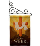 The Holy Week - Faith Religious Inspirational Vertical Impressions Decorative Flags HG190077 Made In USA