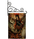 Archangel - Faith Religious Inspirational Vertical Impressions Decorative Flags HG190078 Made In USA