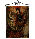 Archangel - Faith Religious Inspirational Vertical Impressions Decorative Flags HG190078 Made In USA
