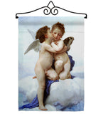 The First Kiss - Faith Religious Inspirational Vertical Impressions Decorative Flags HG190082 Made In USA