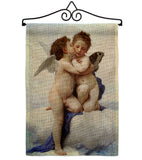 The First Kiss - Faith Religious Inspirational Vertical Impressions Decorative Flags HG190082 Made In USA
