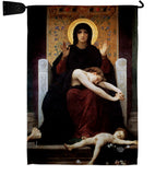 The Virgin of Consolation - Faith Religious Inspirational Vertical Impressions Decorative Flags HG190083 Made In USA