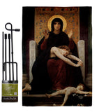 The Virgin of Consolation - Faith Religious Inspirational Vertical Impressions Decorative Flags HG190083 Made In USA