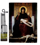 The Virgin of Consolation - Faith Religious Inspirational Vertical Impressions Decorative Flags HG190083 Made In USA