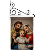 Holy Family - Faith Religious Inspirational Vertical Impressions Decorative Flags HG190085 Made In USA