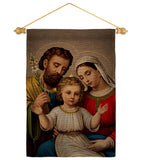 Holy Family - Faith Religious Inspirational Vertical Impressions Decorative Flags HG190085 Made In USA