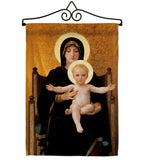 Virgin and Child - Faith Religious Inspirational Vertical Impressions Decorative Flags HG190086 Made In USA