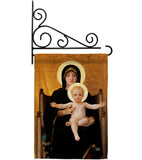 Virgin and Child - Faith Religious Inspirational Vertical Impressions Decorative Flags HG190086 Made In USA