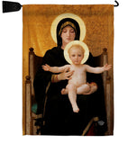 Virgin and Child - Faith Religious Inspirational Vertical Impressions Decorative Flags HG190086 Made In USA