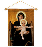 Virgin and Child - Faith Religious Inspirational Vertical Impressions Decorative Flags HG190086 Made In USA