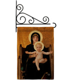 Virgin and Child - Faith Religious Inspirational Vertical Impressions Decorative Flags HG190086 Made In USA