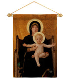 Virgin and Child - Faith Religious Inspirational Vertical Impressions Decorative Flags HG190086 Made In USA