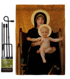 Virgin and Child - Faith Religious Inspirational Vertical Impressions Decorative Flags HG190086 Made In USA