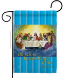 Last Supper - Faith & Religious Inspirational Vertical Impressions Decorative Flags HG103045 Made In USA