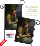 The Intercession - Faith & Religious Inspirational Vertical Impressions Decorative Flags HG103048 Made In USA