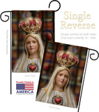 Our Lady of Fatima - Faith & Religious Inspirational Vertical Impressions Decorative Flags HG103058 Made In USA