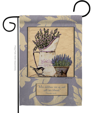 Proverbs 31:28 - Impressions Decorative Garden Flag G153059-BO